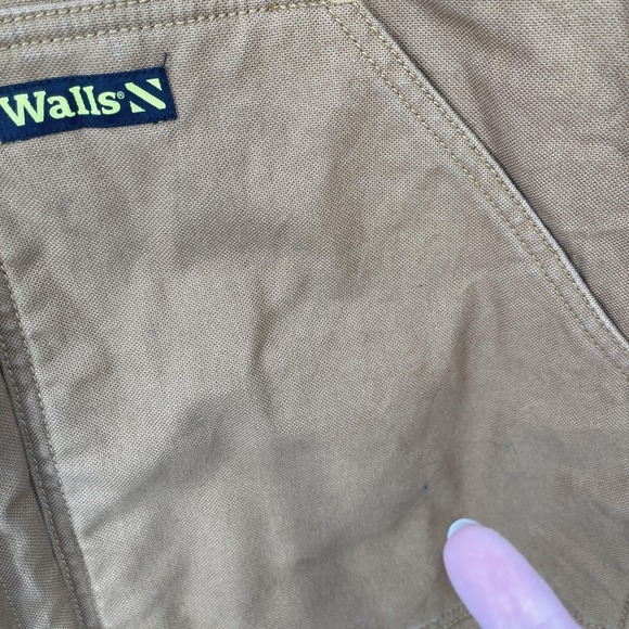 Walls Jacket Men Size 3XL Brown Hooded Duck Canvas Insulated Work Zip Utility - Picture 12 of 14